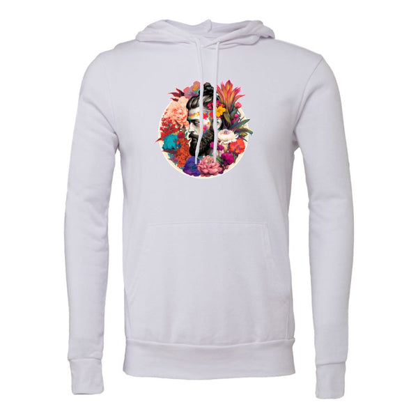 Colorful Flower Samurai Head Bella canvas hoodie 3719